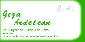 geza ardelean business card
